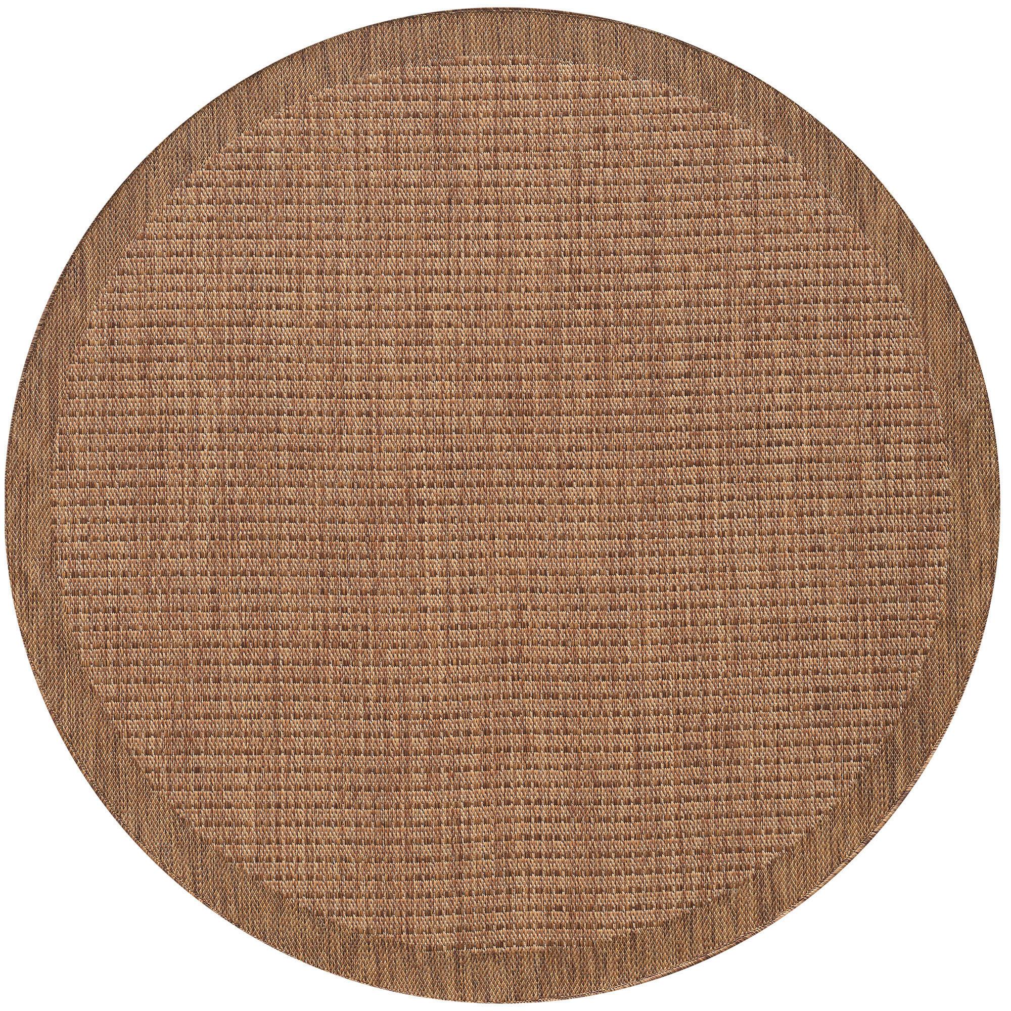 Outdoorteppich Giza 120 X 120 1410 Brown - Braun, Basics, Textil (120cm) - Novel