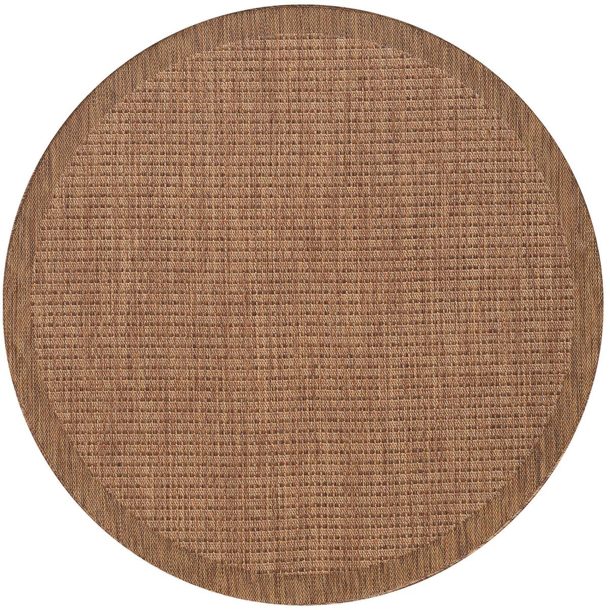 Outdoor-Teppich Giza Braun 160 cm, In- & Outdoor - Braun, Basics, Textil (160cm) - Novel
