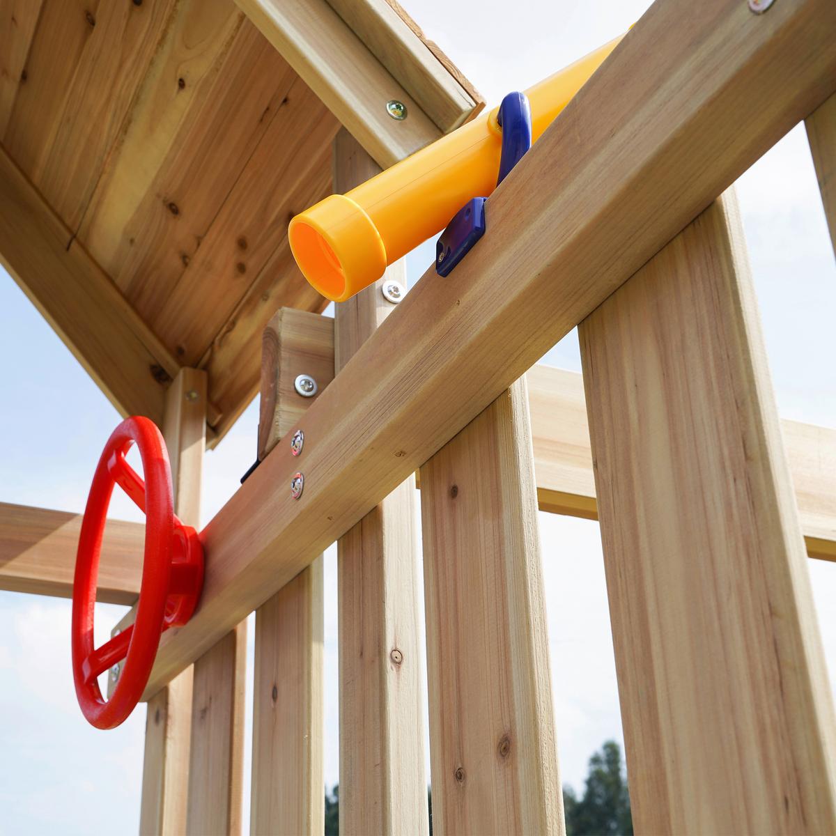 Spielturm A030.500.00 - Blau, KONVENTIONELL, Holz/Kunststoff (342/267/375cm) - Ambia Garden