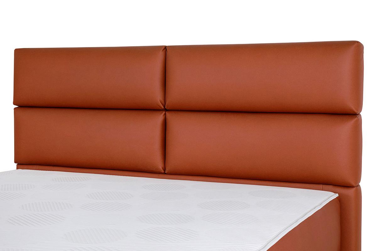 Kárpitozott Ágy Farini 160/200cm - konyak, Konventionell (160/200cm)