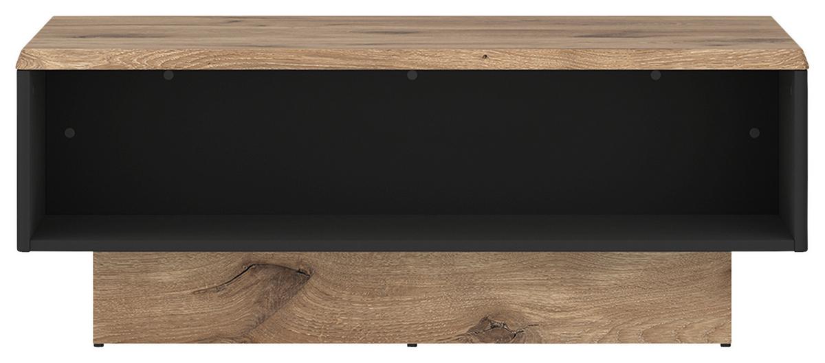 Dohányzóasztal Pardoo - tölgyfa színű/antracit, Trend, faalapú anyag (110/42,5/70cm)