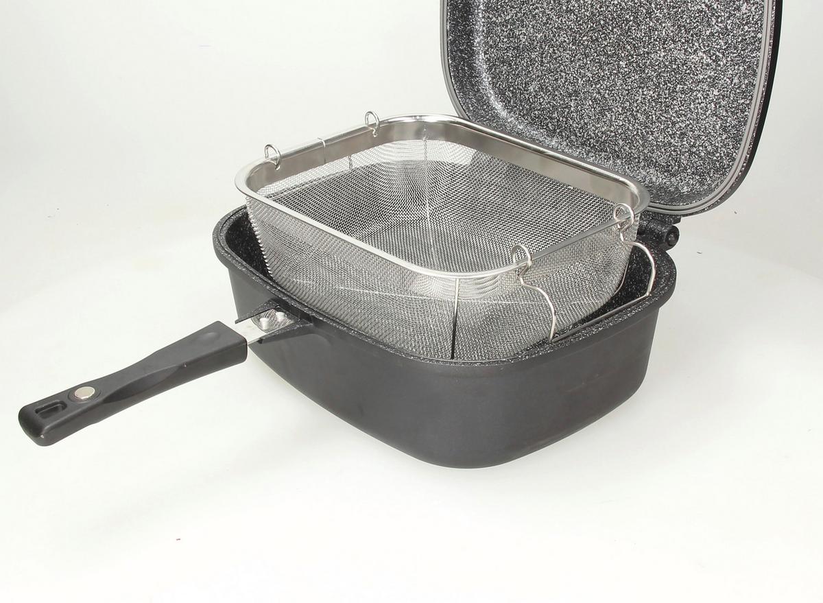 Wendepfanne Lid Sphera Xl Mit Glasdeckel Grau B: 28 Cm - Grau, Basics, Glas/Metall (28/20/12cm) - Tognana
