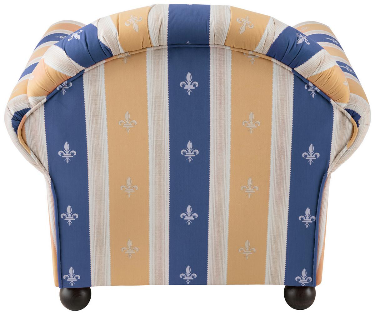 Sessel Torello Blau B: 90 Cm - Wengefarben/Blau, KONVENTIONELL, Textil (90/84/80cm) - Livetastic