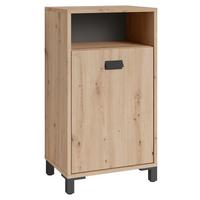 Unterschrank Wellness B: 42 Cm Artisan Eiche Dekor - Anthrazit/Schwarz, MODERN, Holzwerkstoff (42/77,5/31cm) - MID.YOU