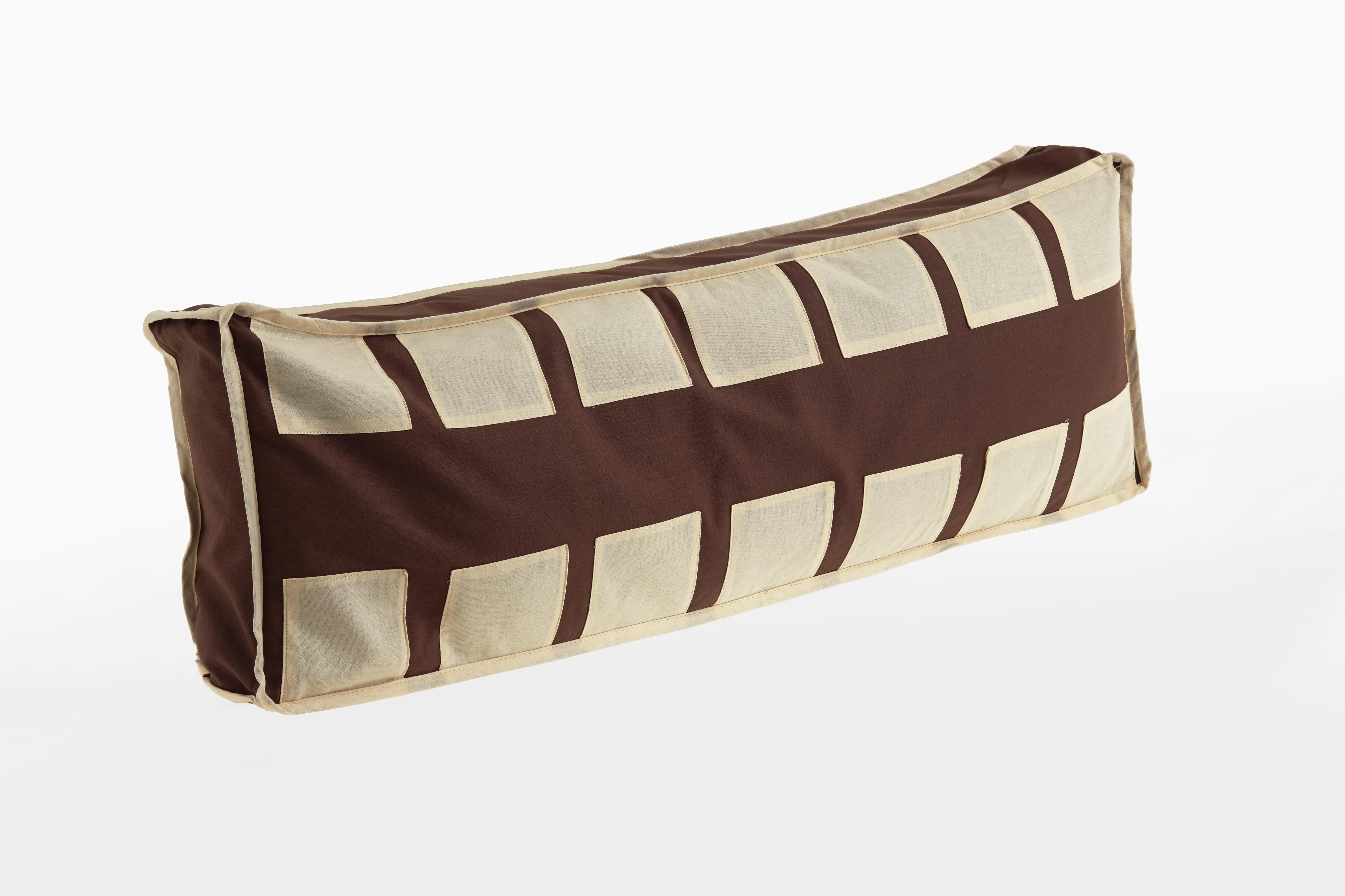 Kinderkissen Braun/Beige - Beige/Braun, Design, Textil (88/11/30cm)