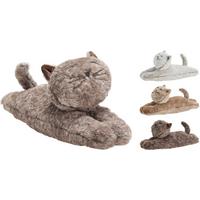 Ajtóütköző Cat - sötétbarna/barna, Basics, textil (38/14/12cm)