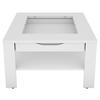 Couchtisch Ralph Weiß B: 67 Cm - Weiß, Design, Glas/Holzwerkstoff (67/43/67cm) - MID.YOU