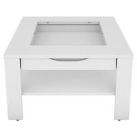 Couchtisch Ralph Weiß B: 67 Cm - Weiß, Design, Glas/Holzwerkstoff (67/43/67cm) - MID.YOU