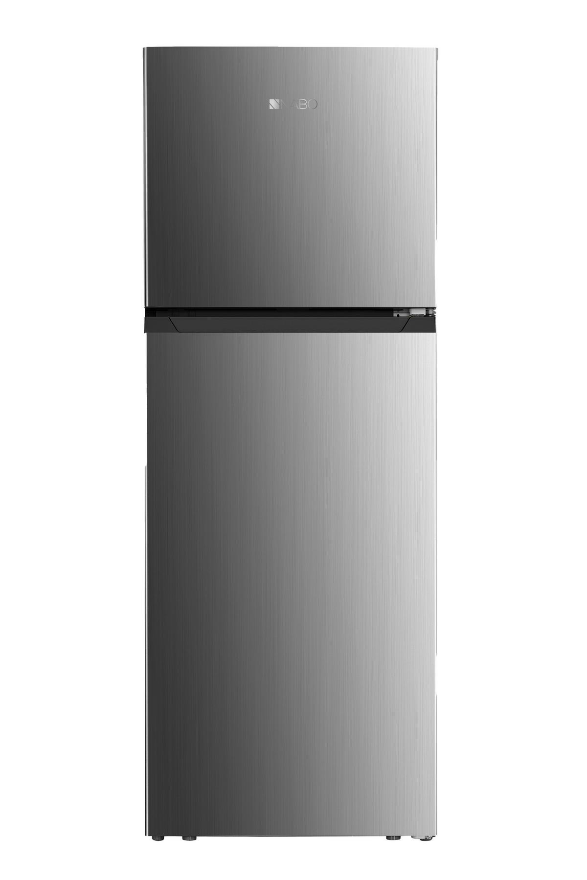 Kühl-Gefrier-Kombination Nabo Ksn 3340 - Edelstahlfarben, Basics, Metall (60,5/170,5/68cm) - Nabo