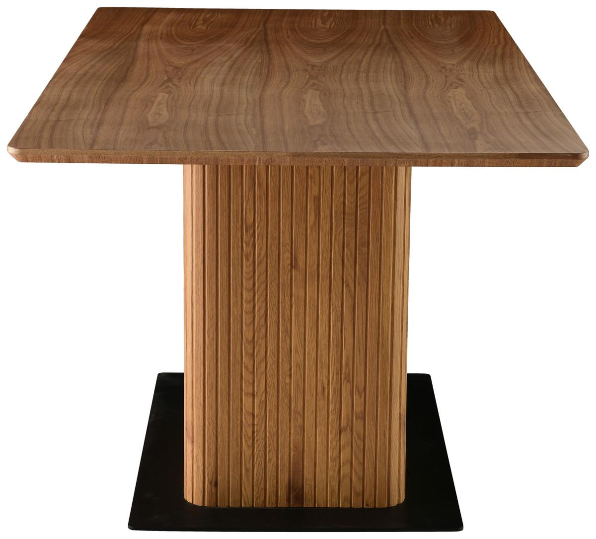 Étkezőasztal Joe - fekete/diószínű, Lifestyle, faalapú anyag/fa (160/75/90cm) - MID.YOU