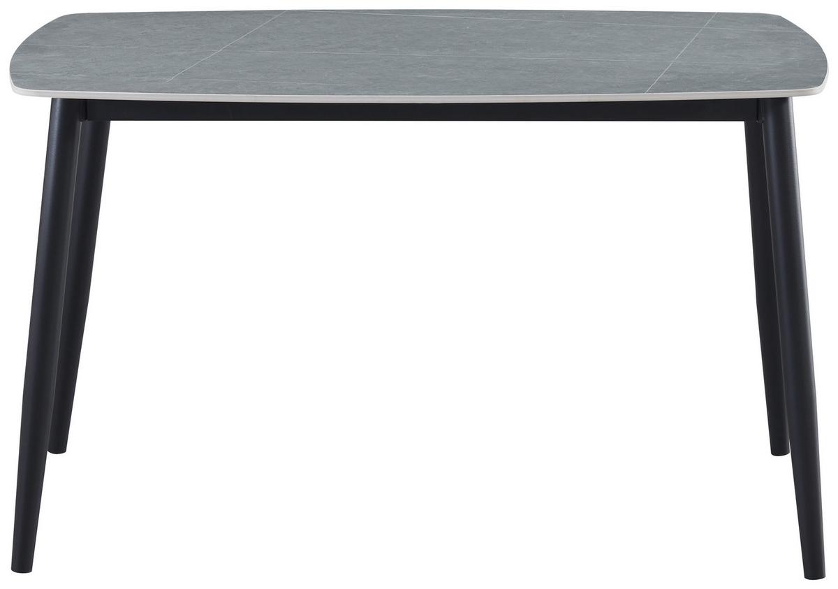 JÍDELNÍ SET ANDI - šedá/černá, Design, kov/dřevo (120/73/79cm) - Based