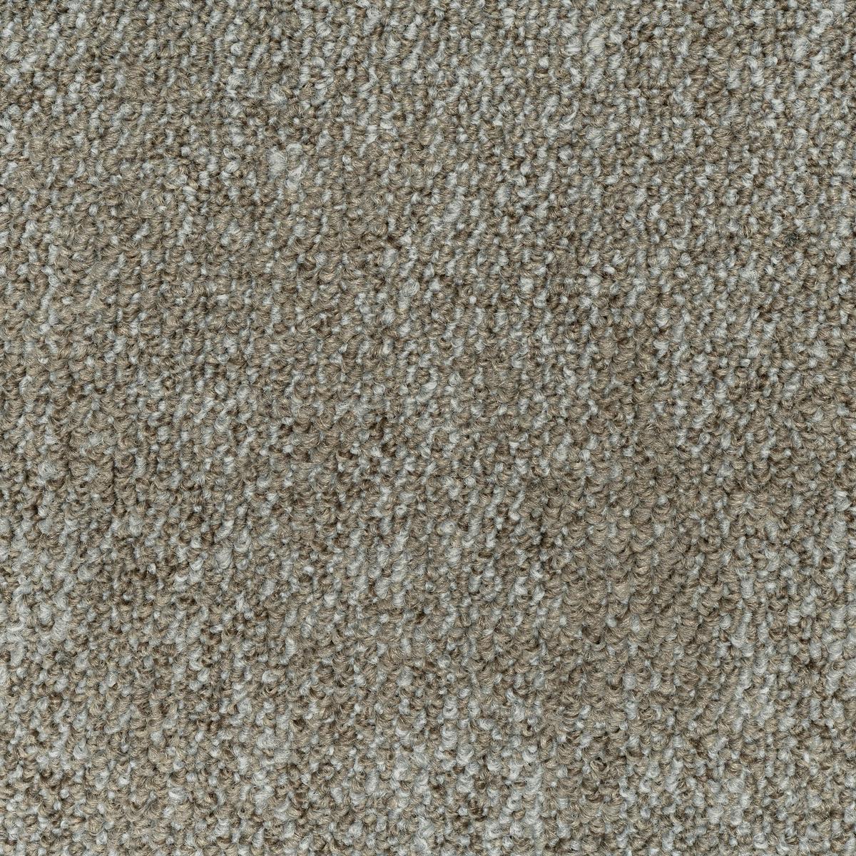 Teppichfliese Graubraun Marble 50x50 cm Florhöhe 3 mm - Graubraun, Basics, Textil (50/50cm)