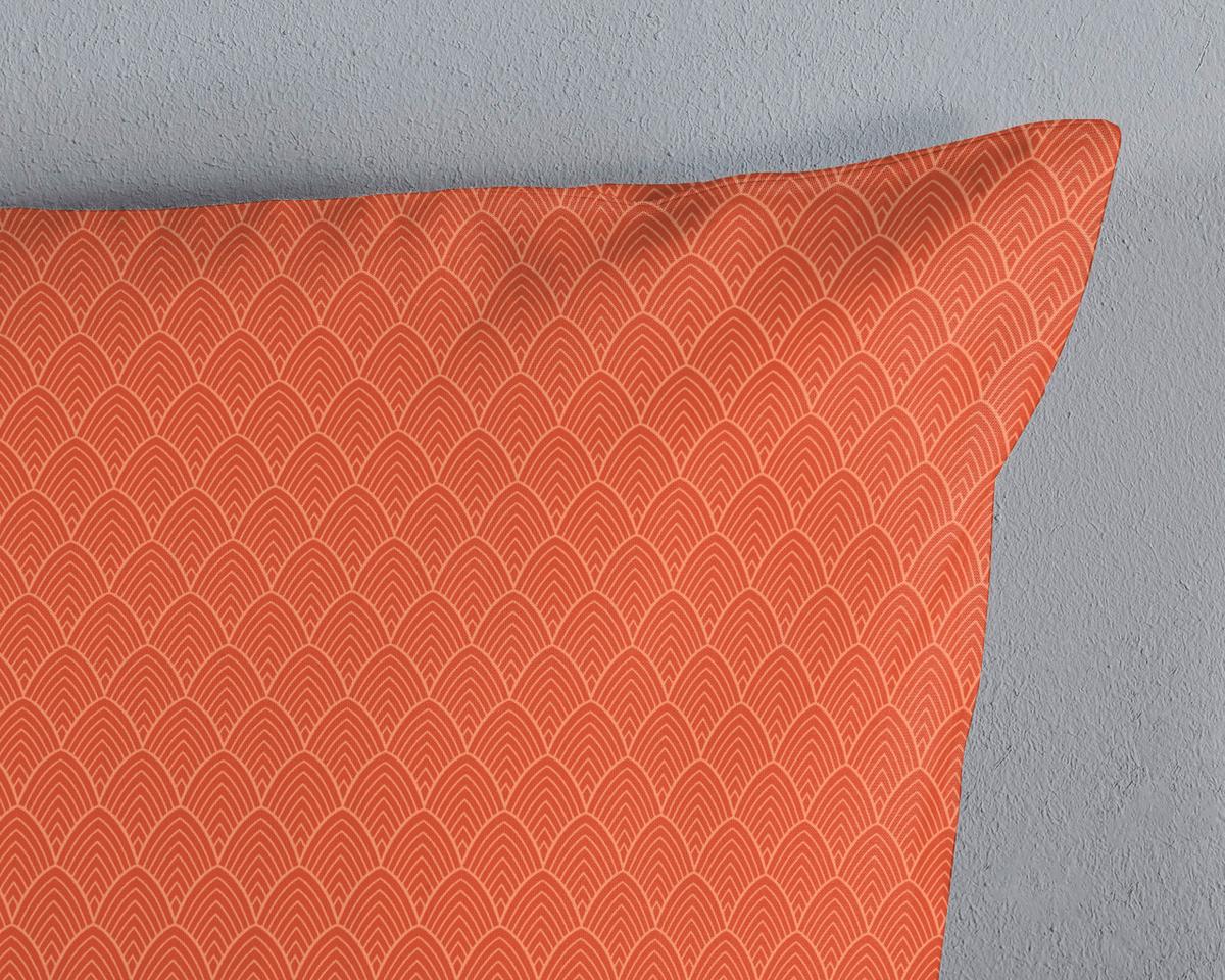 Bettwäsche Anakin Terracotta 140x200 cm - Terracotta, LIFESTYLE, Textil (140/200cm)