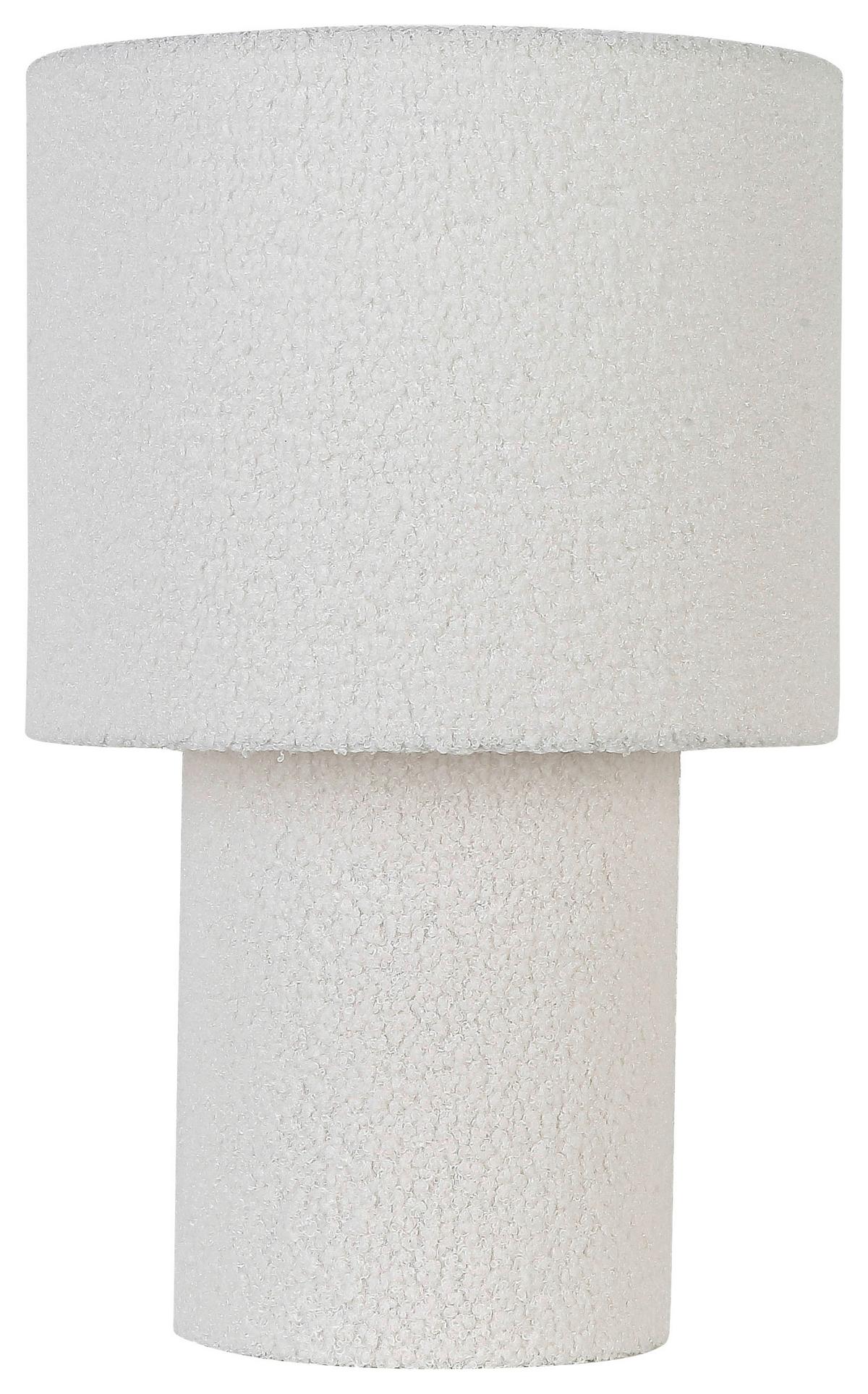 Tischleuchte Ston Grau/Schwarz max. 40 Watt - bílá/přírodní barvy, Moderní, kov/textil (28/44cm) - Mömax