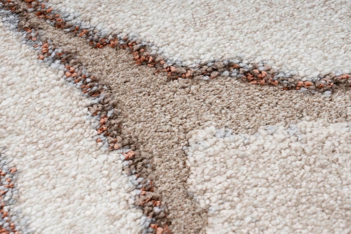 Webteppich My Bologna 461 Terra 80 X 150 - Terracotta/Creme, KONVENTIONELL, Kunststoff/Textil (80/150cm) - Obsession