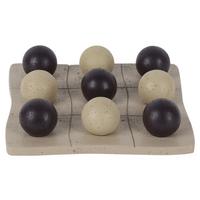 Soška DOTS - hnědá/béžová, přírodní materiály (20,5/5/20,5cm) - Mömax