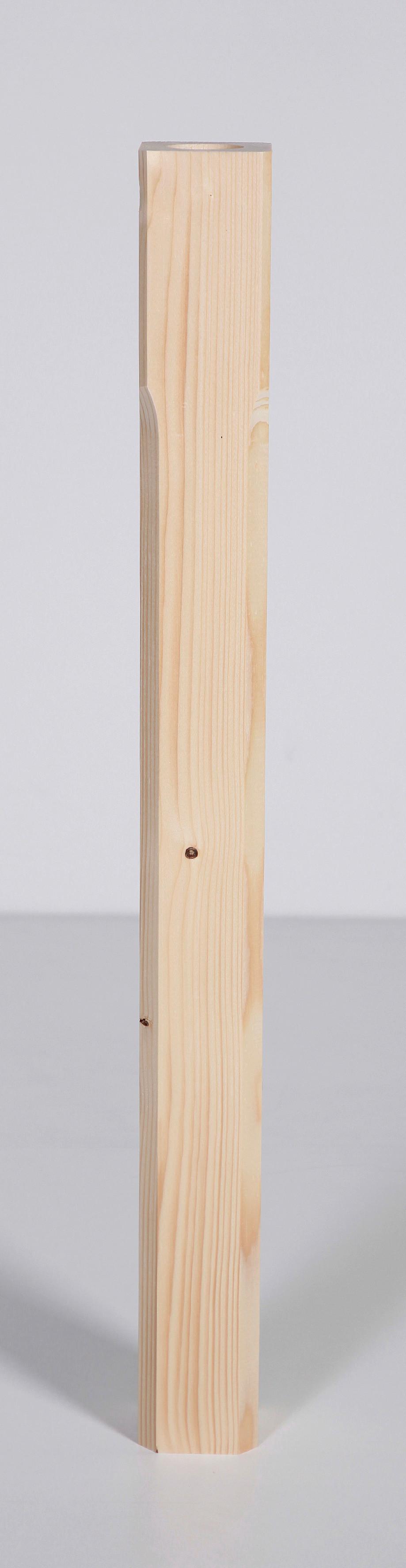 Möbelfuß B: 7 cm Fichte - Fichtefarben, Basics, Holz (7/73/7cm)