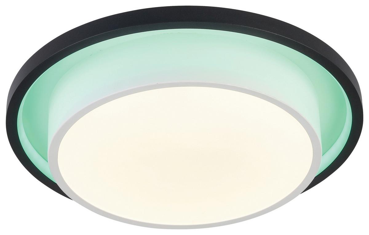 Led-deckenleuchte Ava Ava - Schwarz/Weiß, MODERN, Kunststoff/Metall (38,2cm) - Luca Bessoni