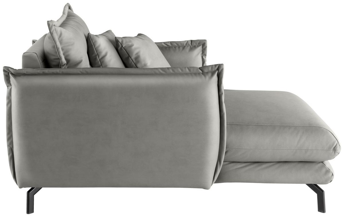 XXL-Sessel Lava Grau B: 111cm - Schwarz/Grau, MODERN, Textil (111/101/167cm) - Livetastic