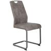 Schwingstuhl Christina II S Bezug Vintage Grau, B: 43 cm - Grau, KONVENTIONELL, Textil/Metall (43/98/58cm)