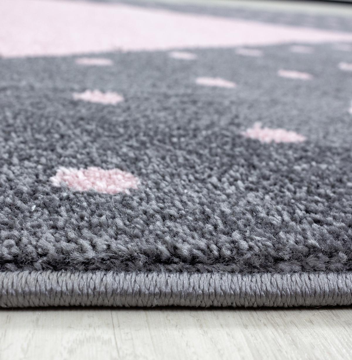 Dětský koberec SRDCE, 120x170cm - pink, Trend, textil (120/170cm) - Ben'n'jen