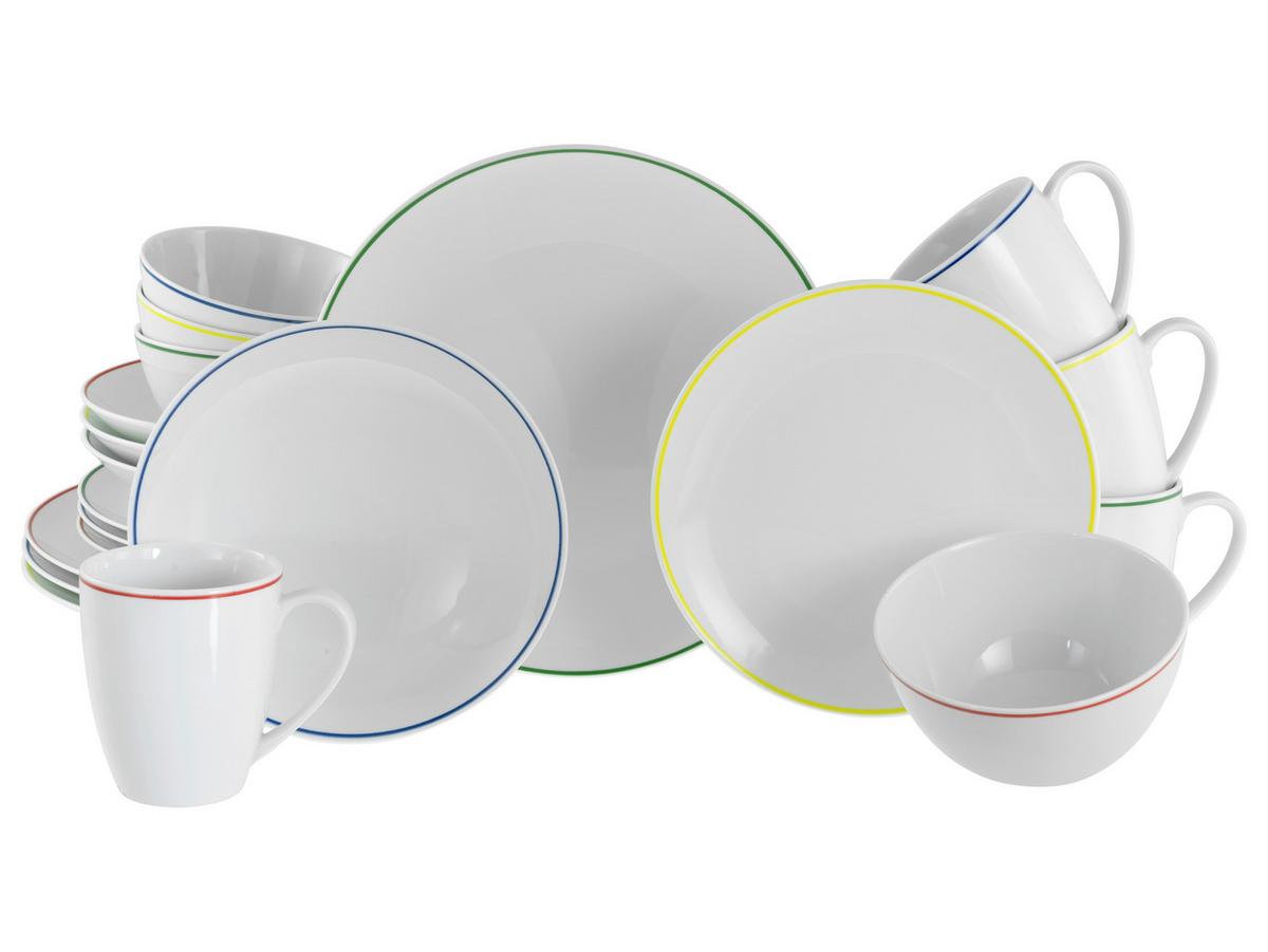 Kombiservice Luna Color Line Multicolor L: 39 cm - Multicolor, Basics, Keramik (39/34/31cm) - Creatable