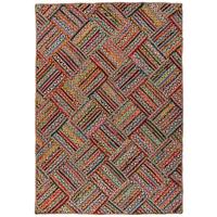 Flachwebteppich My Cancun 330 Multi 160x230 - Rot/Multicolor, Basics, Textil (160/230cm) - Obsession