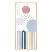 NÁSTENNÁ DEKORÁCIA COLORFUL A - viacfarebná, Basics, kov (84/37/2cm)