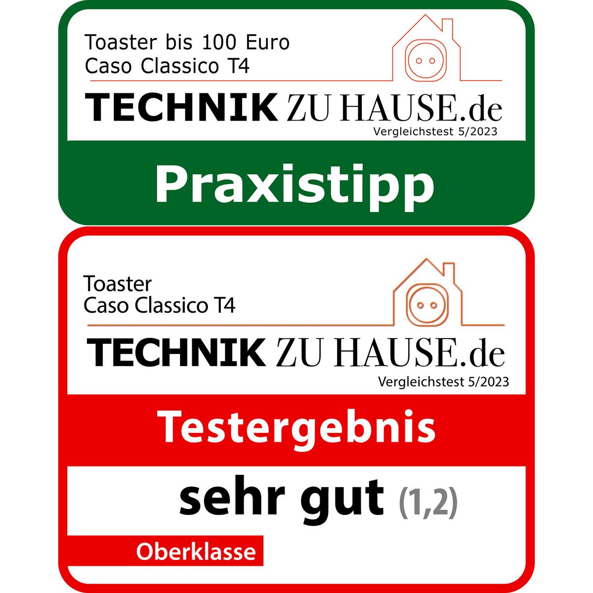 Toaster 1926 - Edelstahlfarben, Basics (40/18,5/11,5cm) - CASO Design