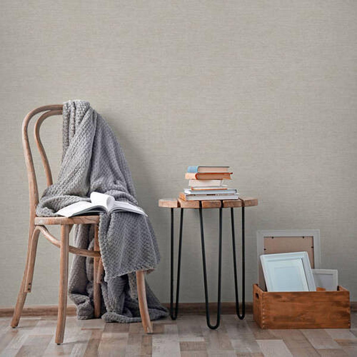 Vliestapete 104640 - Grau, Basics, Papier/Kunststoff (52/1000cm)