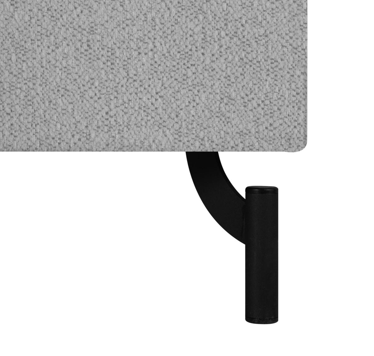 Boxspringbett Linz 180x200 Cm Grau Inkl. Topper - Schwarz/Grau, MODERN, Textil (180/200cm) - MID.YOU