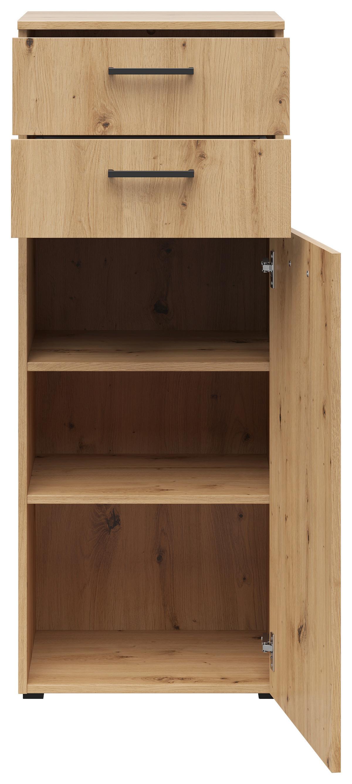 KOMODA MULTISTAURAUM - čierna/antracitová, Modern, kompozitné drevo/plast (45/115/40cm)