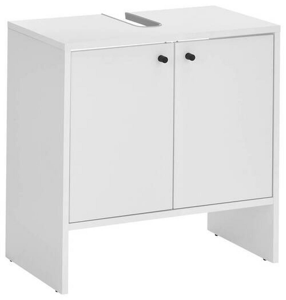 Waschbeckenunterschrank Kairo B: 60 cm Weiß - Weiß, MODERN, Holzwerkstoff (60/60/35cm) - MID.YOU