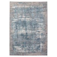 Webteppich Blau/Grau Apollo 67x130 cm - Blau/Grau, Design, Textil (67/130cm) - Musterring