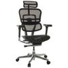 Drehstuhl Ergohuman I - Silberfarben/Schwarz, Basics, Kunststoff/Textil (69/119-144/65cm) - MID.YOU