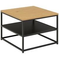 Dohányzóasztal Gila 55/55cm - tölgyfa színű/fekete, Trend, faalapú anyag/fém (55/55/42cm) - MID.YOU