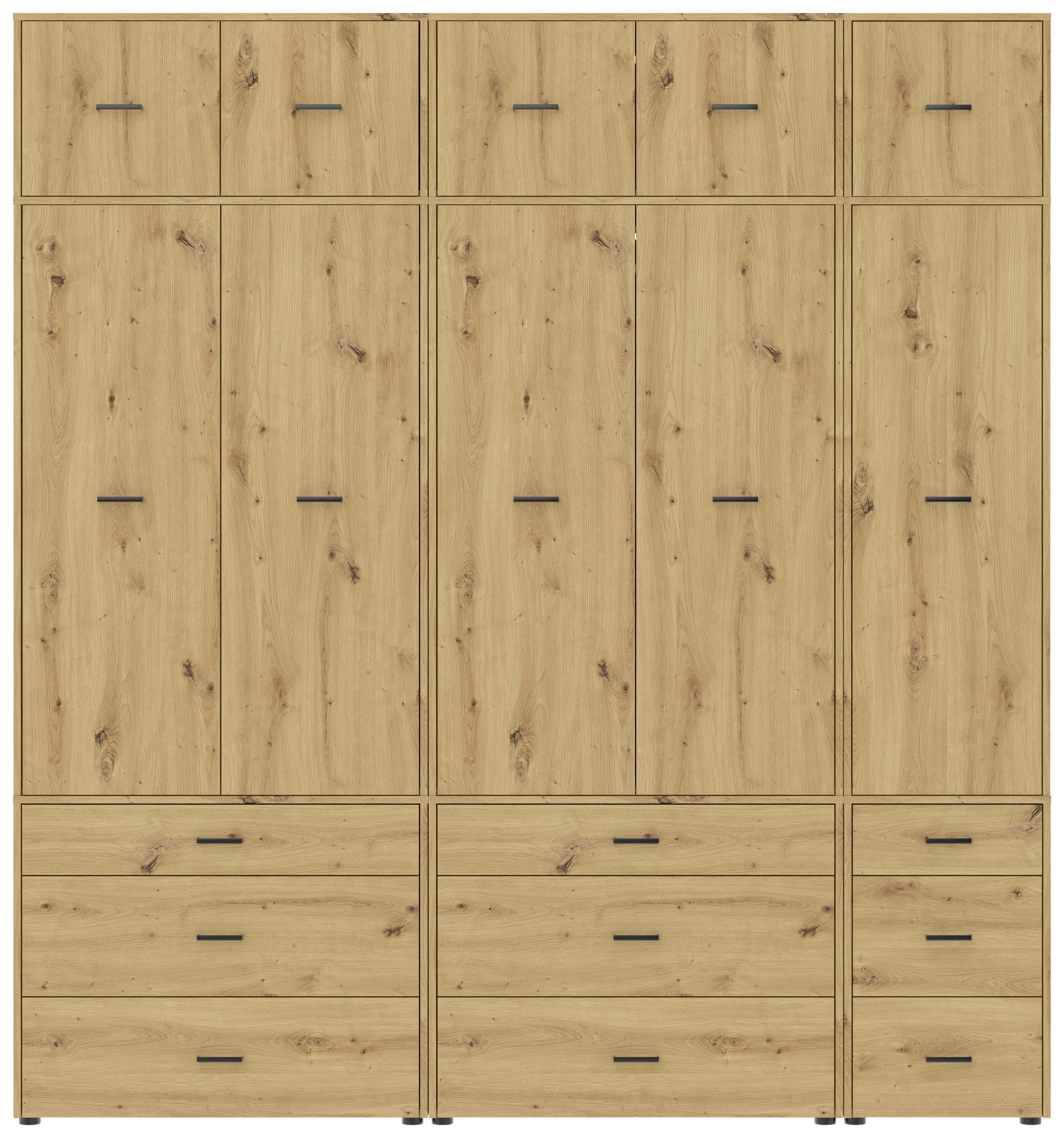 Kleiderschrank Kivo Eiche Artisan Dekor, B: 225 cm