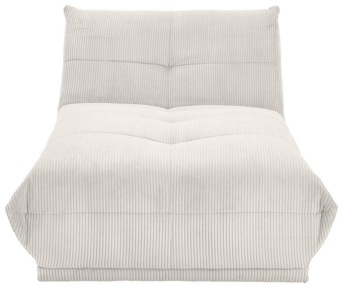 Sofaelement Giselle D-modul Weiß B: 105 Cm - Weiß, Trend, Textil (105/80/185cm) - Livetastic