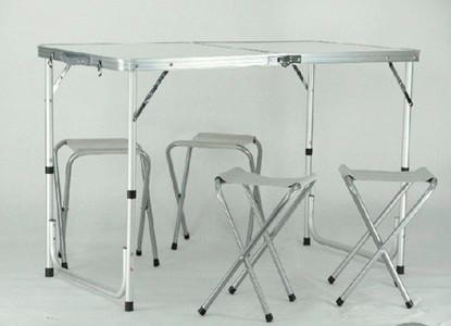 Camping-Klappstuhl 613-402379 - Grau, Basics, Metall (120/60/70cm)