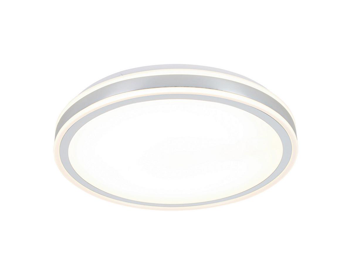 STROPNÉ LED SVIETIDLO FARBI - biela/chrómová, Modern, kov/plast (38/38/6cm) - Mömax