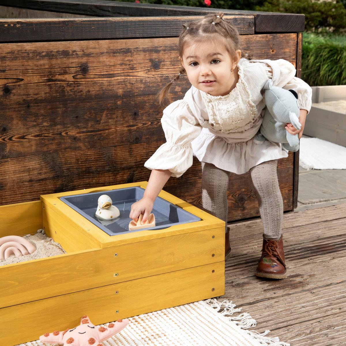 Sandkasten Muddy Buddy® - Basics, Holz (150/45/20cm) - MUDDY BUDDY