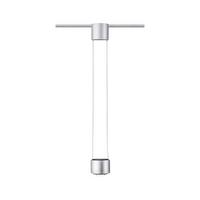 Schienensystem Urail Hängeleuchte 95520 Aldan - Chromfarben/Schwarz, Basics, Kunststoff/Metall (9,8/8,5cm) - Paulmann