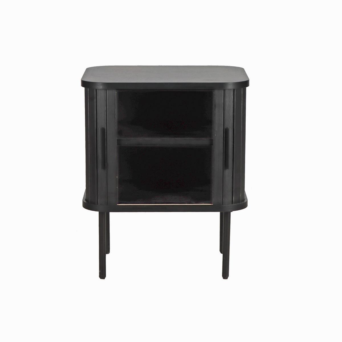 Nachttisch Schwarz B: 45 Cm - Schwarz, Design, Holzwerkstoff/Metall (45/55/40cm) - Livetastic