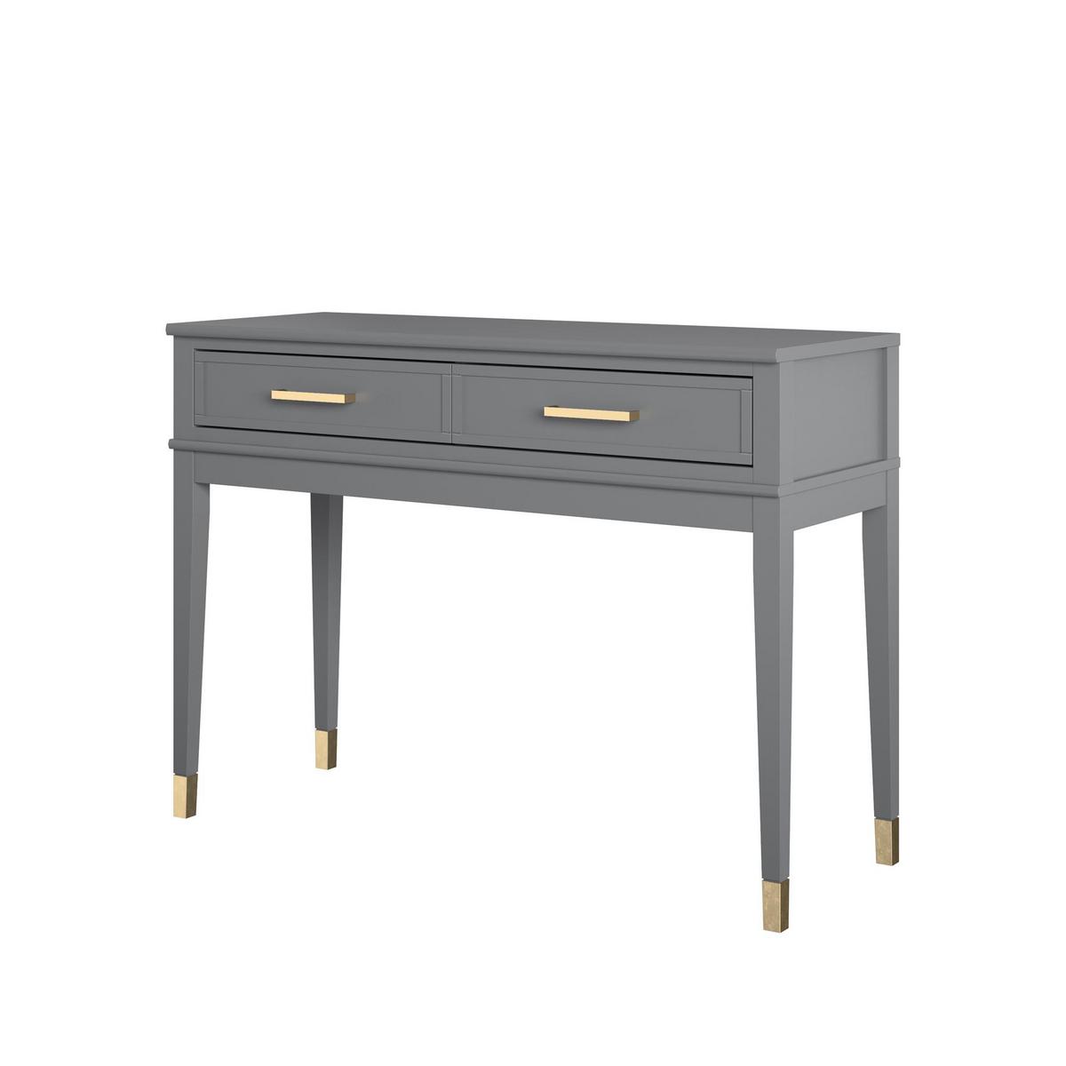 Konsole Westerleigh Graphitfarben 105 cm - Graphitfarben/Grau, Design, Holzwerkstoff/Metall (105/76/40cm) - MID.YOU