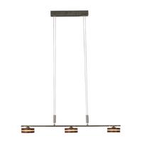 LED-Hängeleuchte Näve H: 80-150 cm 3-Flammig - Natur, Holz/Metall (75/10/80-150cm) - Näve