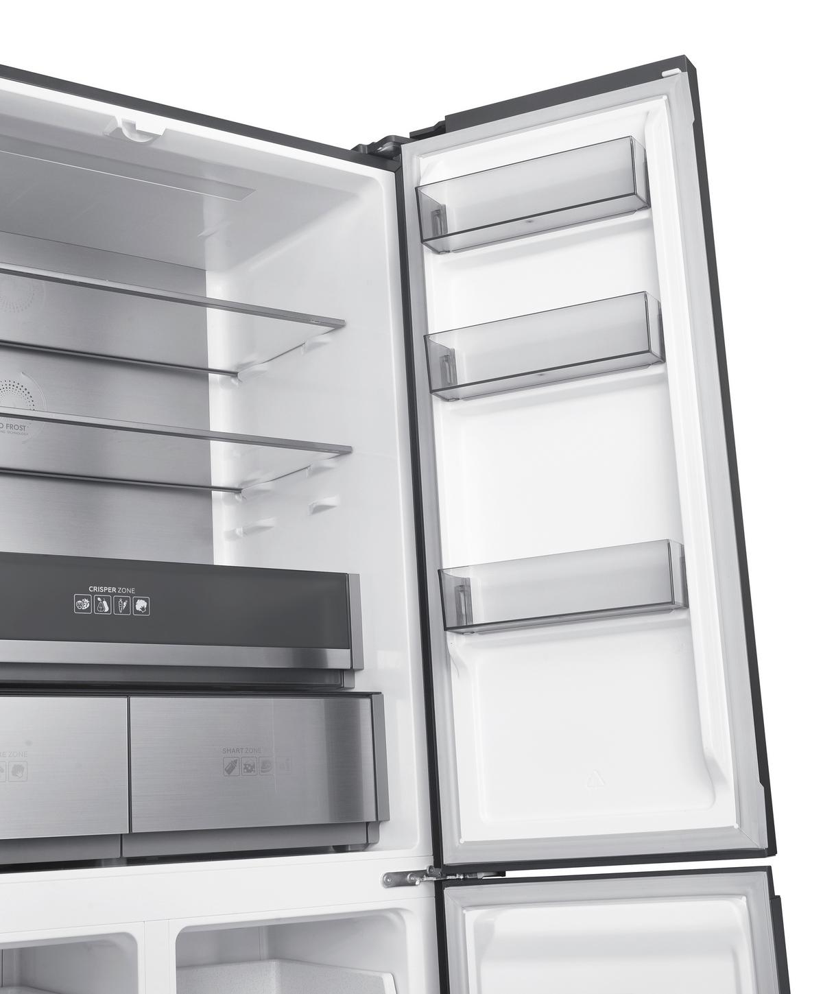 Side-By-Side Msi 500 Edelstahlfarben, - Edelstahlfarben, Basics, Glas/Kunststoff (90,5/190,2/59,7cm) - CEEM