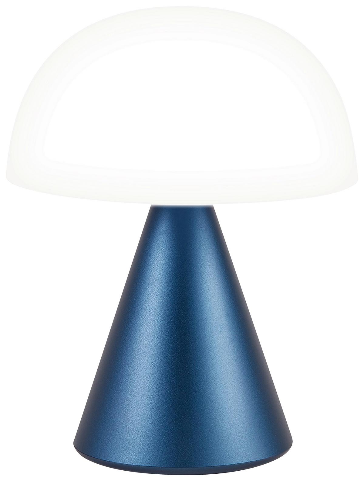 Akku-tischleuchte Lexon Mina L - Dunkelblau, Design, Kunststoff/Metall (14/17/14cm)