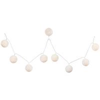 Svetelná reťaz Schnurli max. 0,06 Watt, 1,7m - biela, Romantik / Landhaus, plast (6/170cm) - Mömax
