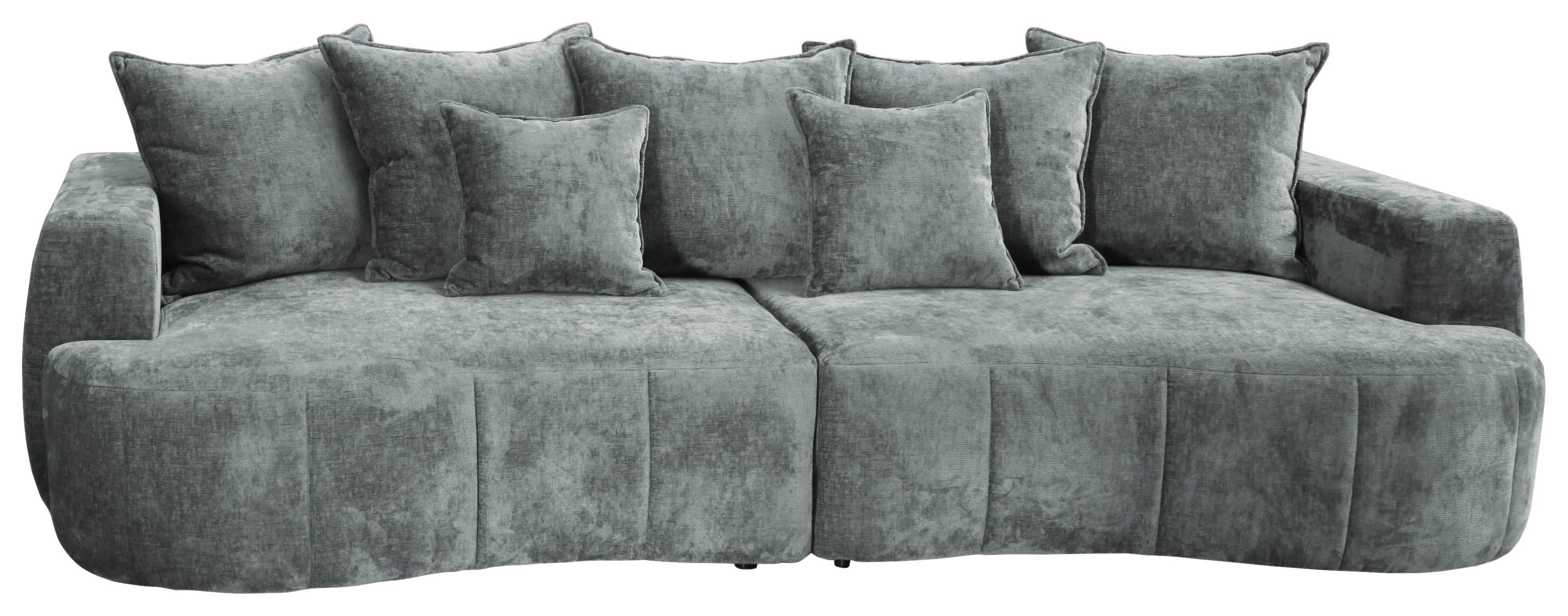 BOXSPRINGSOFA BERG - Schwarz/Mintgrün, Trend, Textil (292/71-99/127cm) - Livetastic