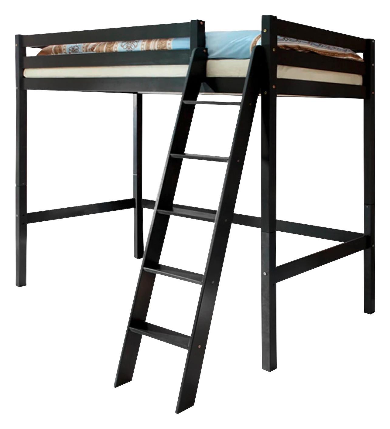 Postel z masivního dřeva MATTHIAS 90 šedá - tmavě šedá, Basics, dřevo (90/200cm) - MID.YOU